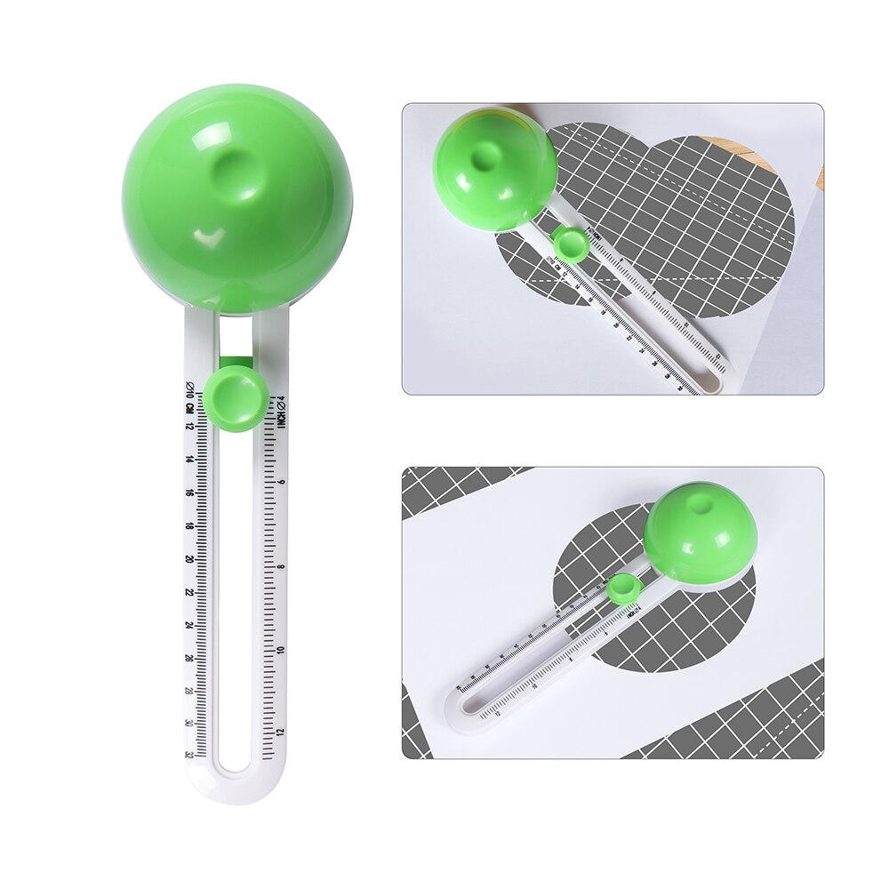 Circular Paper Cutter Portable Round Cutting Knife Model Practical Patchwork Disc Knife Round Paper Clip Card Cutting Machine