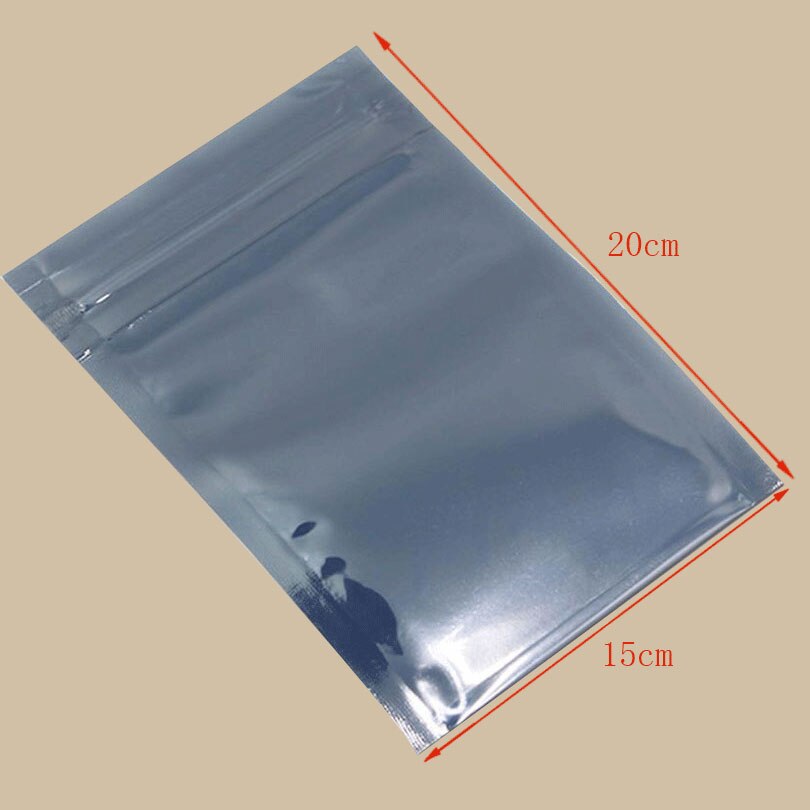 Anti-static shielding bag ESD dust-proof packaging bag flat zipper lock anti-horizontal self-sealing storage static bag