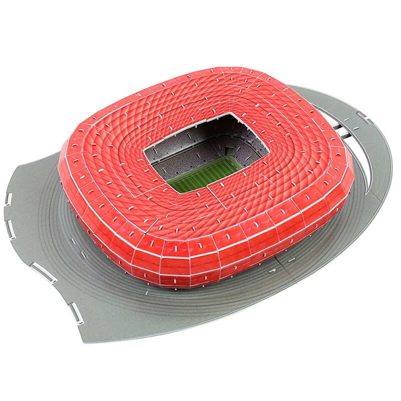 3D Puzzle toys World famous football stadium 16 styles models Camp Nou, Bernabeu,Old Trafford etc. kids diy papercraft models