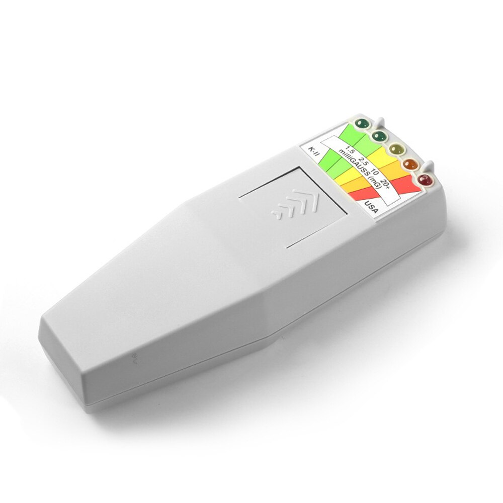 K2 elektromagnetisk felt emf gauss meter strålingsdetektor bærbar emf magnetfelt monitor 5 led gauss meter