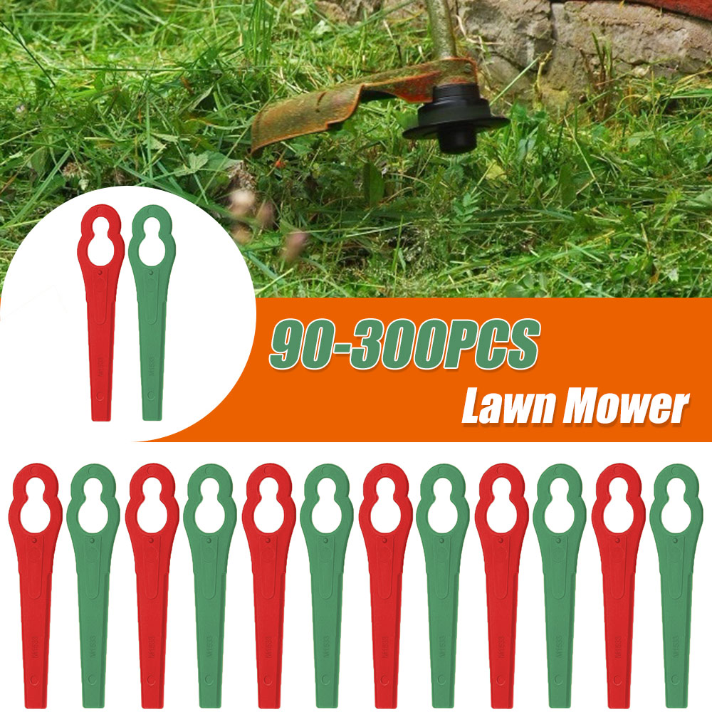 90-300 stuks plastic messen voor grastrimmer, vervangingsonderdelen voor de kop van een bosmaaier, messen 85mm voor ferrex aldi far 20-1 97699 2002706 fe220