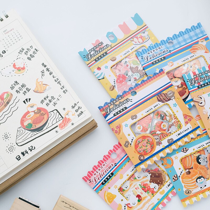 Söpöt japanilaiset astiatarrat scrapbookingiin japanilaiset ruoat roskakirjapäiväkirja tarra tee itse harrastus sisustus askartelutarvikkeet paperitavarat