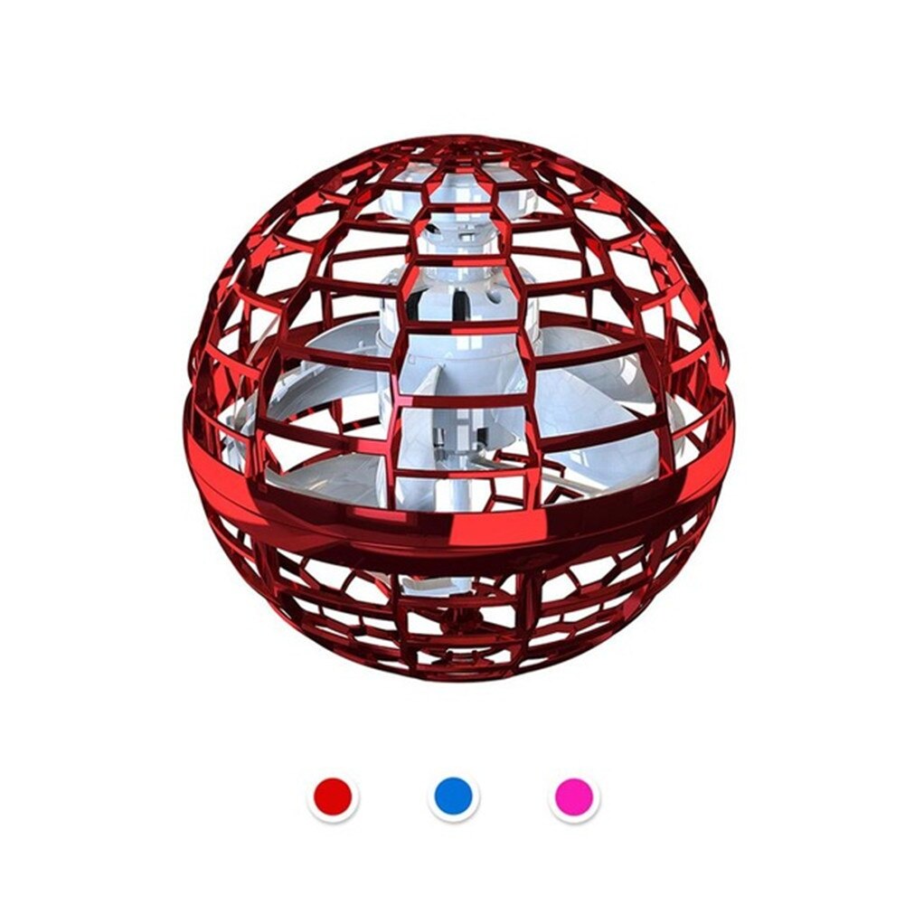 Flying Toys Spinner with Endless Tricks Light Hand Control Operated Drones For Kids Adults Christmas Birthday Part Toy: Red