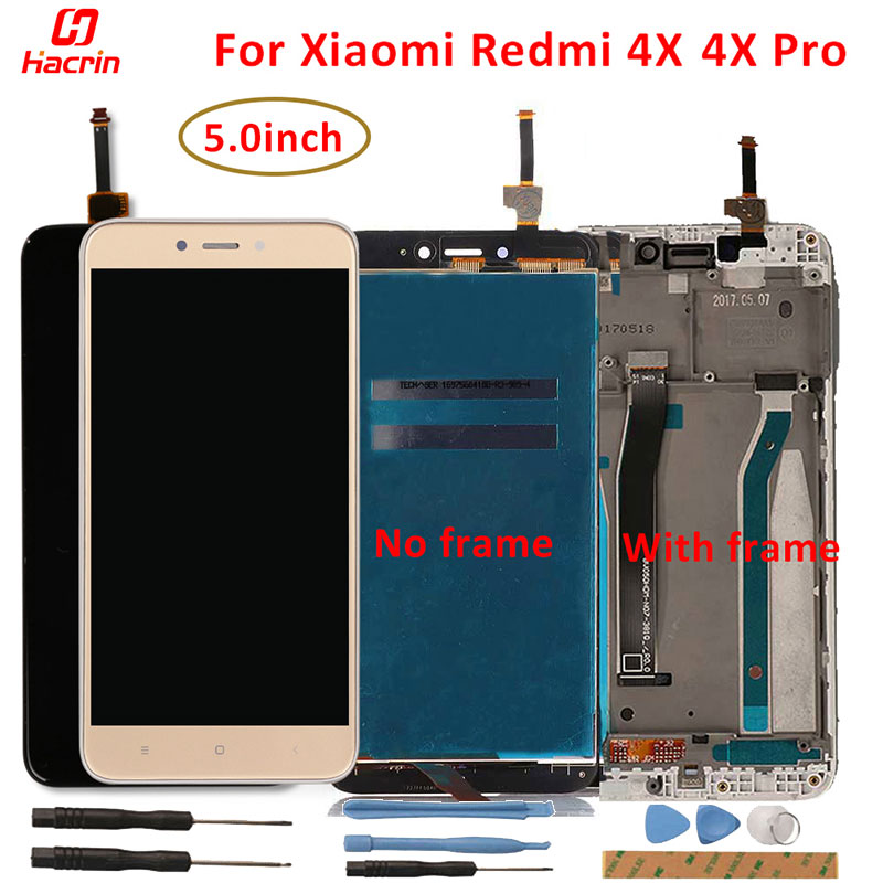 Lcd Display Voor Xiaomi Redmi 4X Lcd-scherm + Touch Screen Met Frame Vervanging Voor Redmi 4X4 X Pro Lcd-scherm