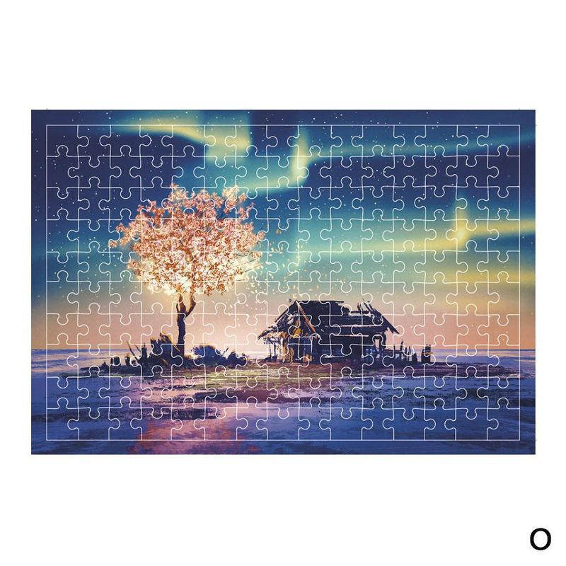 150 Piece Tube Scenery Intelligent Puzzles For Children Interactive Jigsaw Education Learning Brain Adults Teaser Toy Assem L7P0