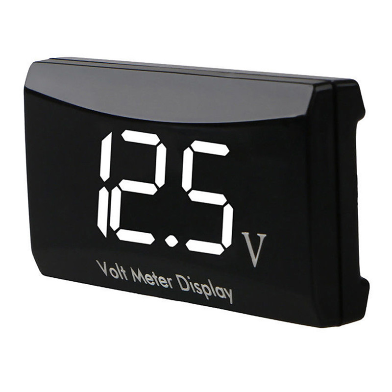 Convenient Portable Waterproof Display Digital LED High Accuracy Voltage Volt Gauge Voltmeter Car Motorcycle Panel Meter#289979