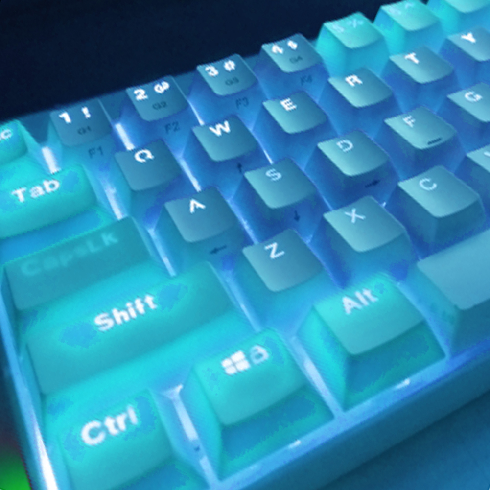 104pcs ABS Mechanical Keyboard Keycaps Set OEM Backlit Multi Color Ergonomic Blank Keycaps for 61/87/104 Key Cherry MX Keycap