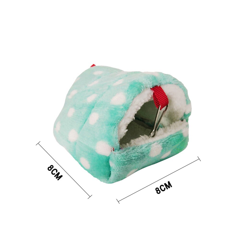 Mini nido pequeño para mascotas, cama para hámster de felpa suave y cómoda, jaula para cama pequeña y cálida de algodón para hámster
