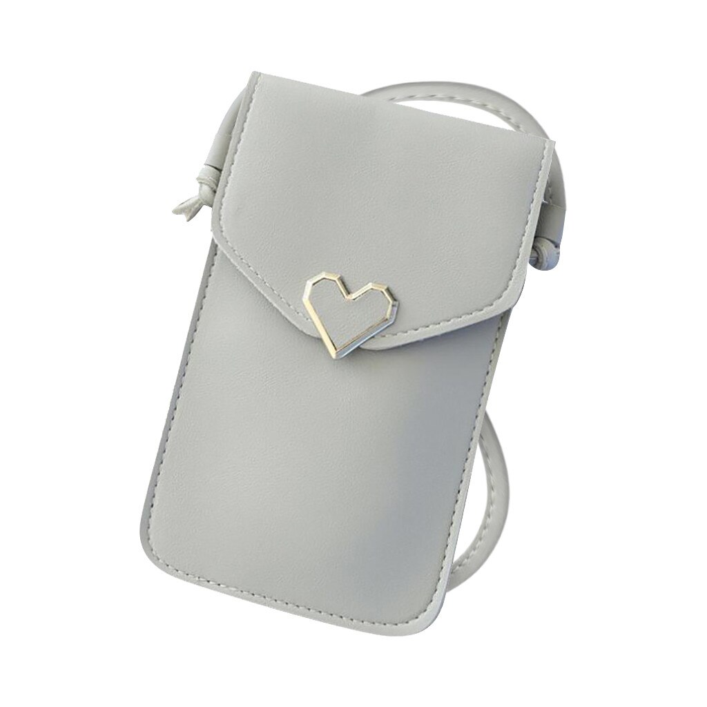Bolsa de couro pu da moda para celular, bolsa de ombro com capa para celular iphone 11 pro max telefone universal,