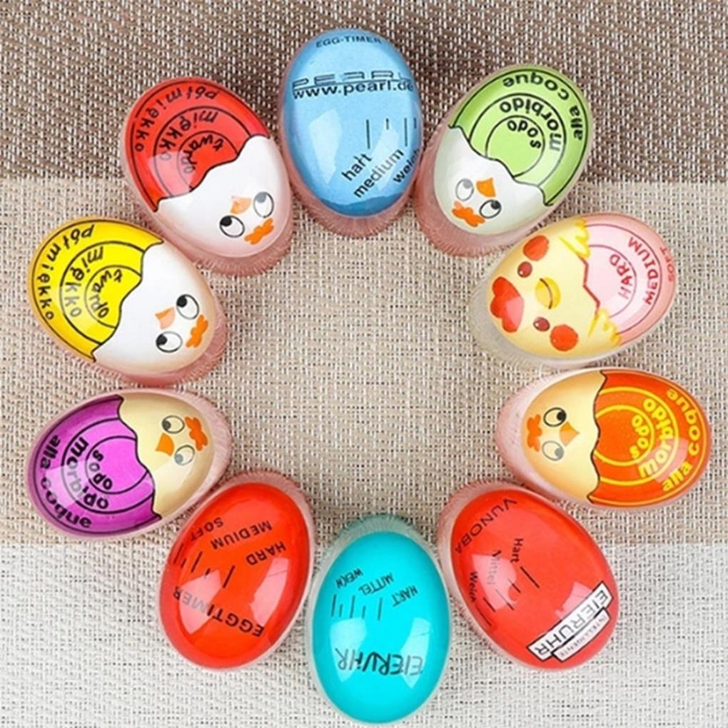 Egg Timer Soft Boiled Egg Perfect Color Changing Timer Cooking Kitchen Tool Resin Egg Cooker Observer Hard-boiled Eggs Artifact