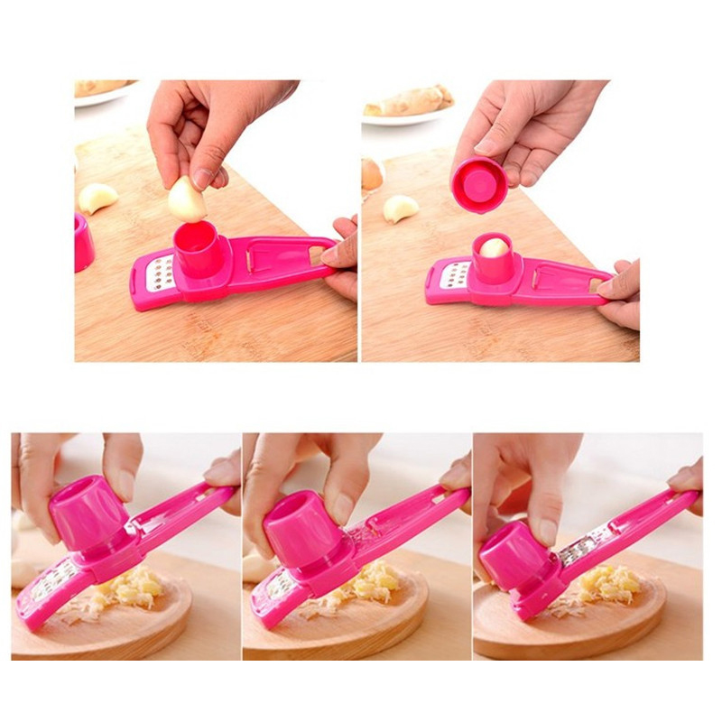 Plastic Gember Knoflook Slijpen Tool Magic Plastic Knoflook Peeler Slicer Cutter Rasp Schaafmachine Knoflookpers Keuken Koken Gadgets