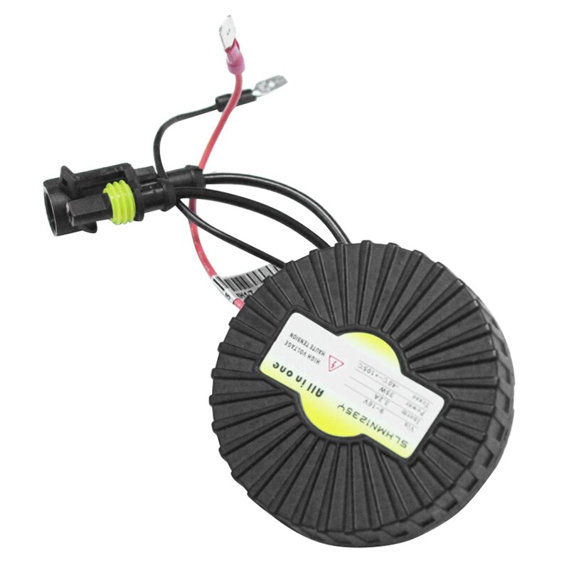 Car Universal Mini HID Round Xenon Lamp Ballast Ballast Ultra-Thin Integrated Ballast: Default Title