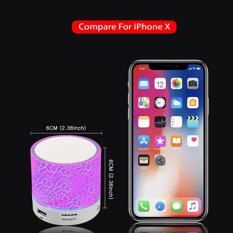 ZK22 LED Mini haut-parleur Bluetooth Speaker Wireless Portable Speakers Soundbar Subwoofer Music center powerful Music speaker