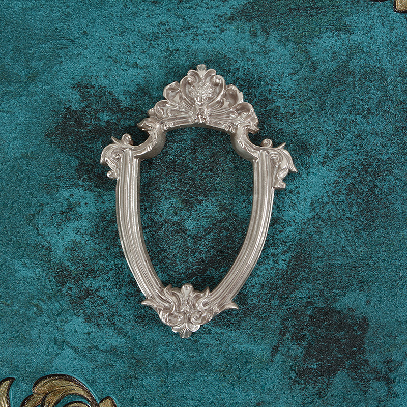 INS-Cadre Photo Rétro Vintage, Petit Cadre de Positionnement de Bijoux, Collier, Accessoires d'Exposition pour la Maison, Décor de Salon: Bleu marine
