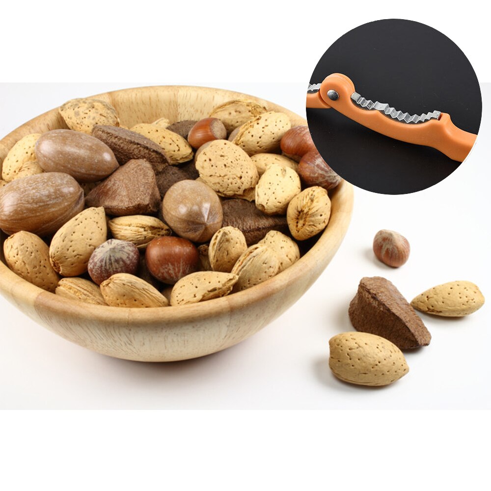 Crack almond Walnut Pecan Hazelnut Sheller Clip Tool Hazel Filbert Nut Kitchen Nutcracker Clamp Plier Cracker Nut Opener metal