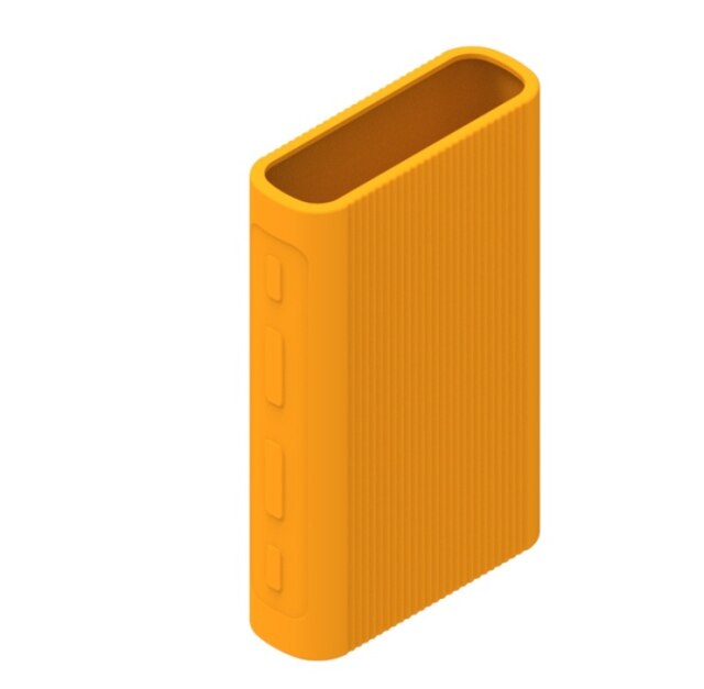 Model PB1050ZM Externe Antislip Siliconen Bescherm Case Voor Xiaomi Powerbank 3 10000Mah Super Flash Charger Accessoires case: Orange PB1050ZM