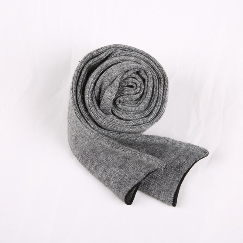 Herbstliche damensocken, knielang, extra lang, einfarbig schwarz-grau, weich und bequem, strümpfe im japanischen stil, harajuku-strümpfe: Grau