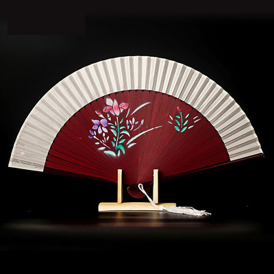 Retro Meisje Dans Handventilator Ventilador Klassieke Draagbare Zomer Dame Opvouwbare Fan Chinese Vrouwen Hanfu Cosplay Props Hand Fans: Donker Kaki