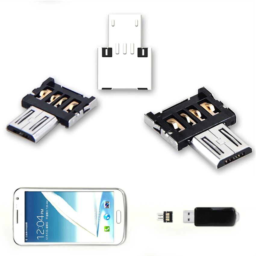 Mini USB 2.0 Micro USB OTG Electronic Charger Converter Adapter Cellphone TO US Puscard