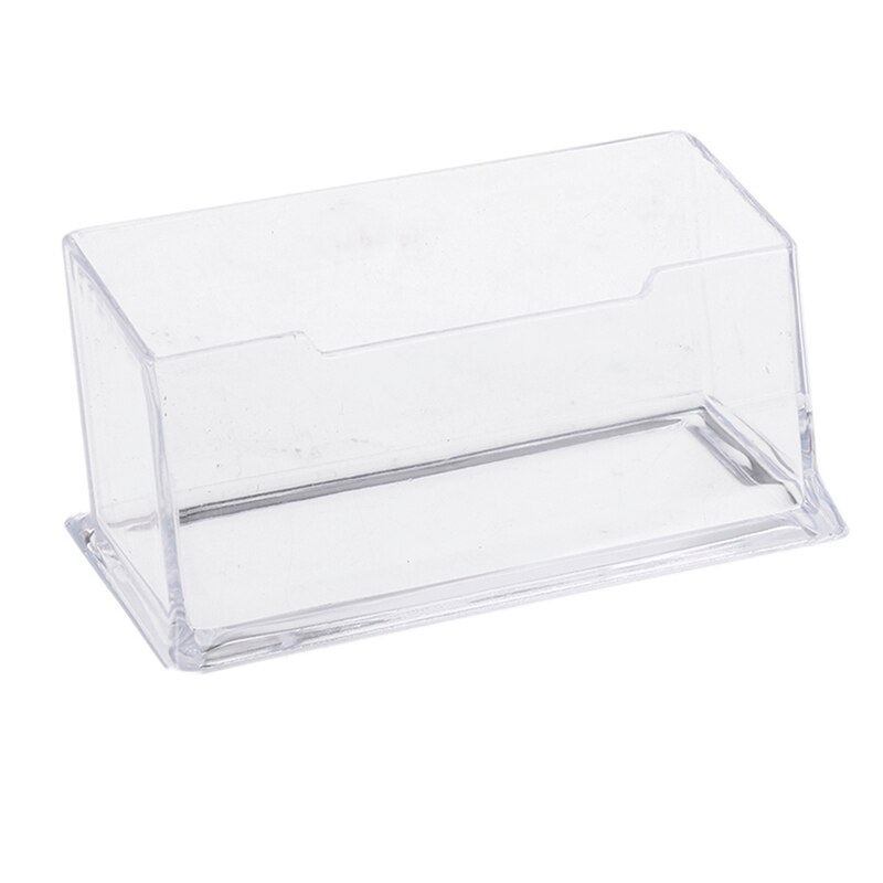 Clear Desktop Business Card Holder Display Stand Desk Desktop Countertop Business Card Holder Desk Shelf Box