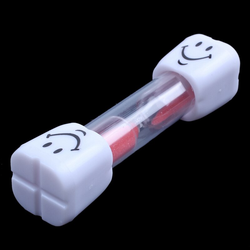 ! 2 Pcs 2 Minute Hourglass Kids Brush Teeth Timer Smile Sand Egg Timer 2 Minutes Sandglass Timer, Red & Purple