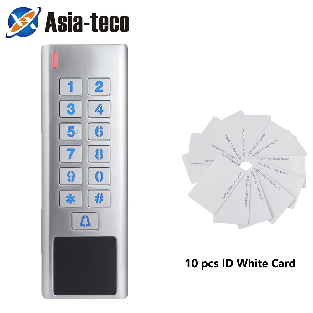 Rfid Door Access Control Reader 2000Users WG input and output security RF Access Control Keypad IP68 Waterproof Outdoor use: AC EM 10 card