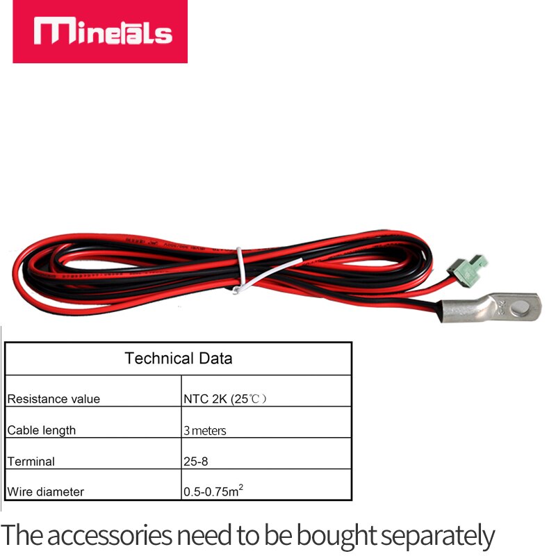 Temperaturgivare ntc termistor special temperaturkontroll för solpanel 3.8mm temperatursond: Default Title