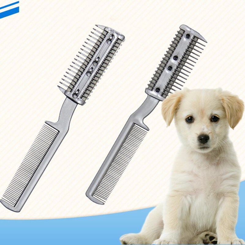 Professionele Hond Borstel Kam Puppy Kat Tondeuse Gelikter Gilling Borstel Blade Kam Snelle Reiniging Tool Voor Pet Grooming Kam