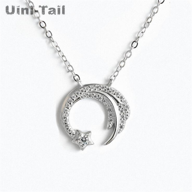 Uini-Tail original 925 sterling silver slip falling meteor micro-inlaid necklace Meteor Garden trend jewelry GN698