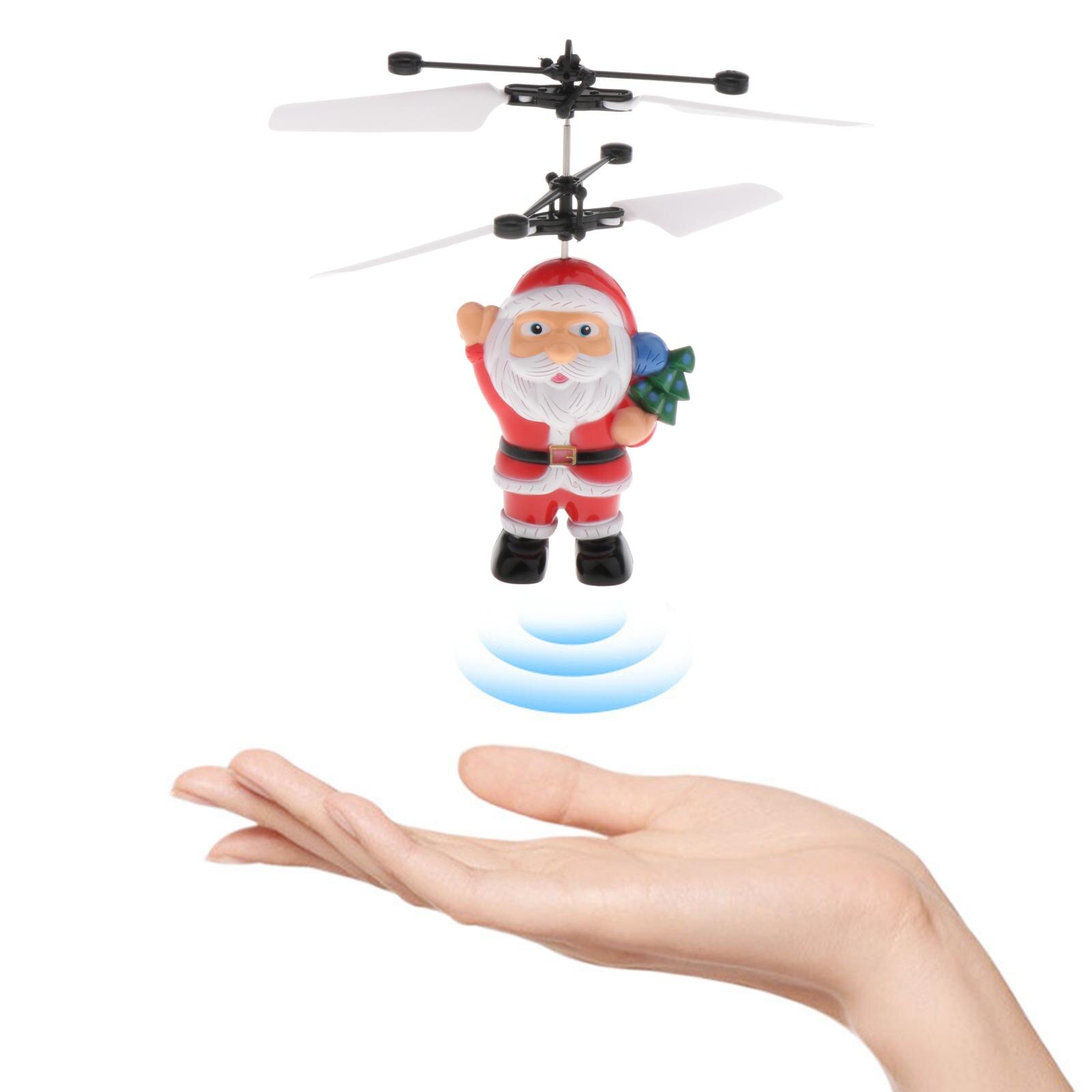 Kerstman Vliegende Bal Inductie Vliegtuigen Vliegende Speelgoed Drone Xmas Kids