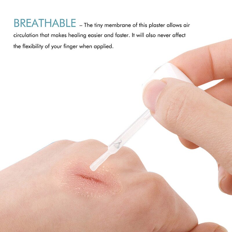 Tirita líquida transparente impermeable, Gel de vendaje Invisible, hemostasia, 10ml