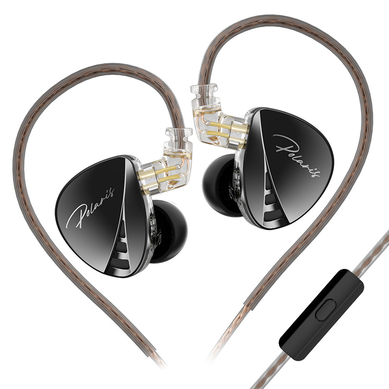CCA Polaris-auriculares con graves HIFI, Monitor, interruptor de sintonización de 4 niveles, auriculares deportivos con sonido estéreo y reducción de ruido: Blanco