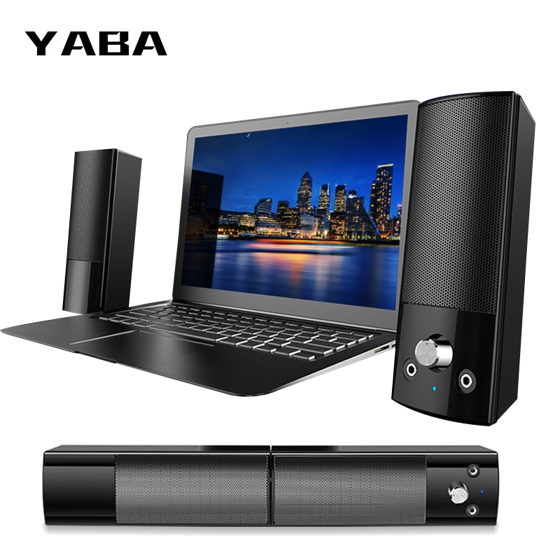 Detachable Bluetooth Speaker Microphone 2 in 1 Surround Sound soundbar For pc Laptop USB Wired Speakers for the computer