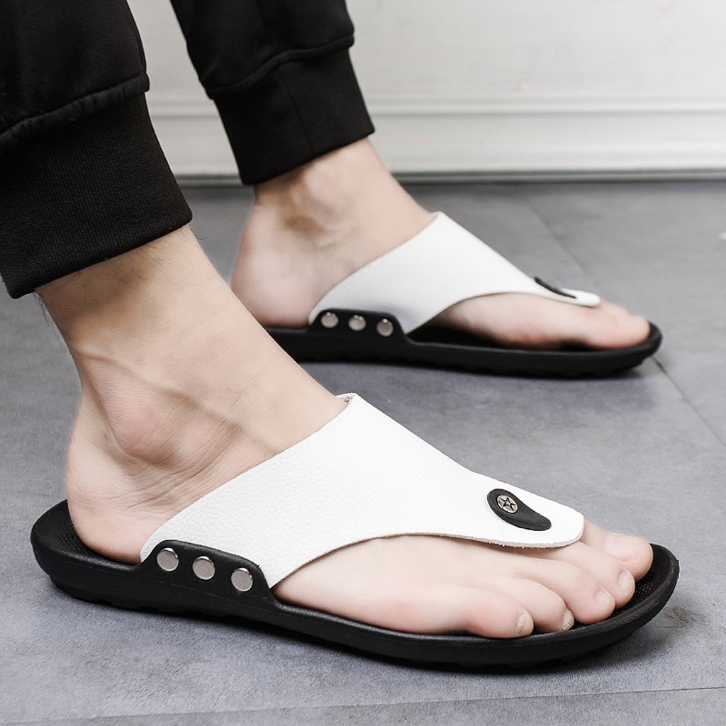 Tongs d'été Rome pour hommes, chaussure de plage confortable à bout ouvert à bride en T, buty meskie # ew