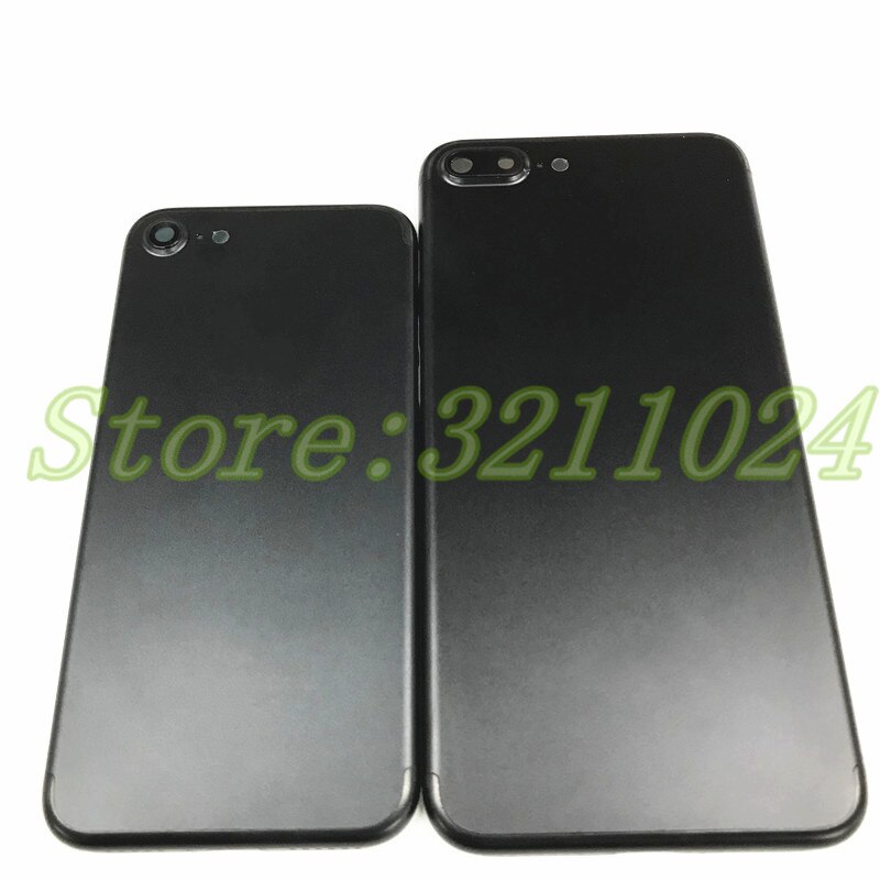 100% Originele Terug behuizing Batterij Cover Achterklep Chassis Frame Voor iphone 7 7G 4.7 ''en 7 Plus 5.5 ''met zijknoppen