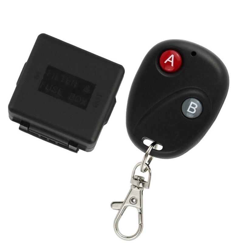 Wireless Relay DC 12V 43HZ Remote Control Light Momentary Switch Transmitter with Receiver