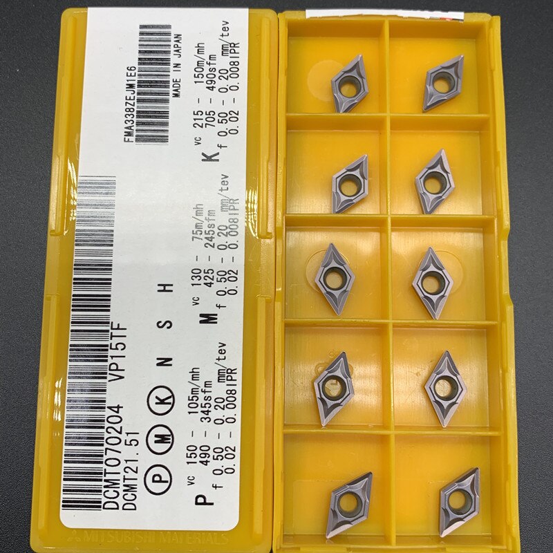 10 Pz/set DCMT070204 US735 DCMT21.51 Inserti In Carburo Per - Foto 7