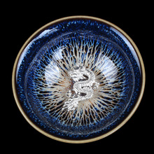 1 st Chinese Porselein China Jingdezhen Porselein Kom 45 ml 925 Pure Fine Silver Lotus Master Dragon Theekopje Thee Set giftPackage