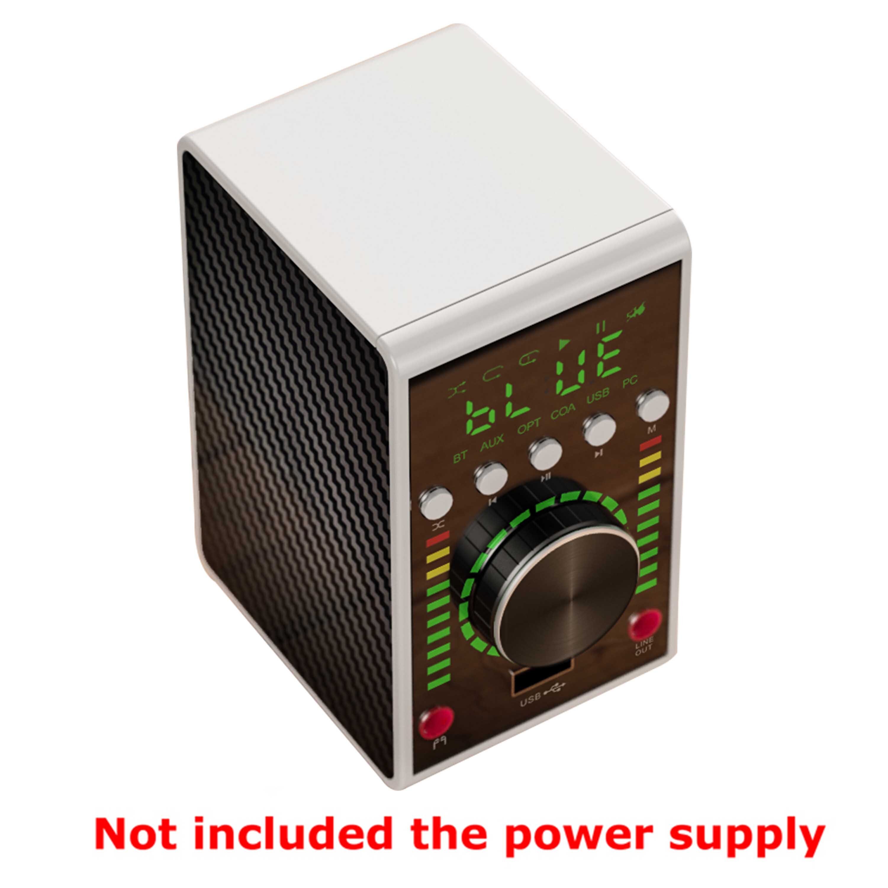 Mini Audio HiFi Bluetooth 5.0 Power Class D Amplifier Ma12070 Digital Amp 68W*2 Home Audio Car Marine USB/AUX/Optical/COA In: Amplifier1(No Power)