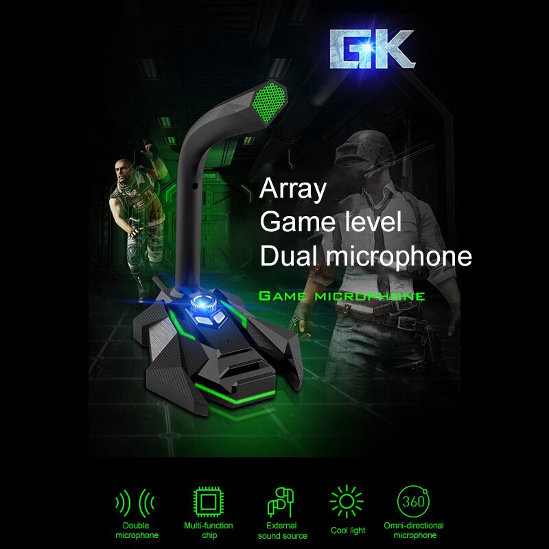 Freely Adjustable Desktop Microphone Karaoke Recording Desktop Microphone One-Click Volume Adjustment For PC Laptop