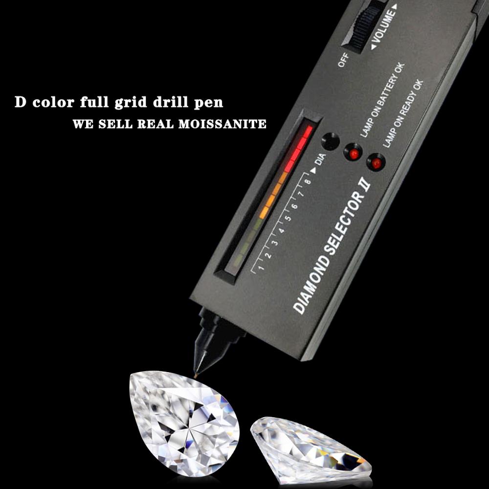 Losse Edelstenen Moissanite Steen 1ct 5*8Mm Peer Vormige Diamant D Kleur VVS1 Lab Grown Pass Diamond Tester met Gra Certificaat