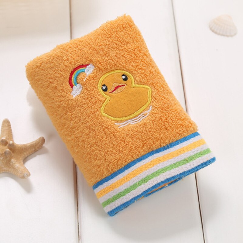 Cartoon Dier Patroon Milieuvriendelijke Absorptie Baby Handdoek Kind Handdoek Handdoek Huis Schoonmaken Gezicht Voor Peuter Baby Kids: Orange