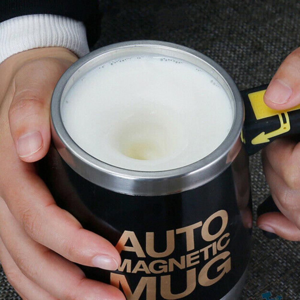 Tazza magnetica automatica caffè latte mescolare tazze 304 acciaio inossidabile creativo agitazione bicchiere auto tazza pigro elettrico Q8H4