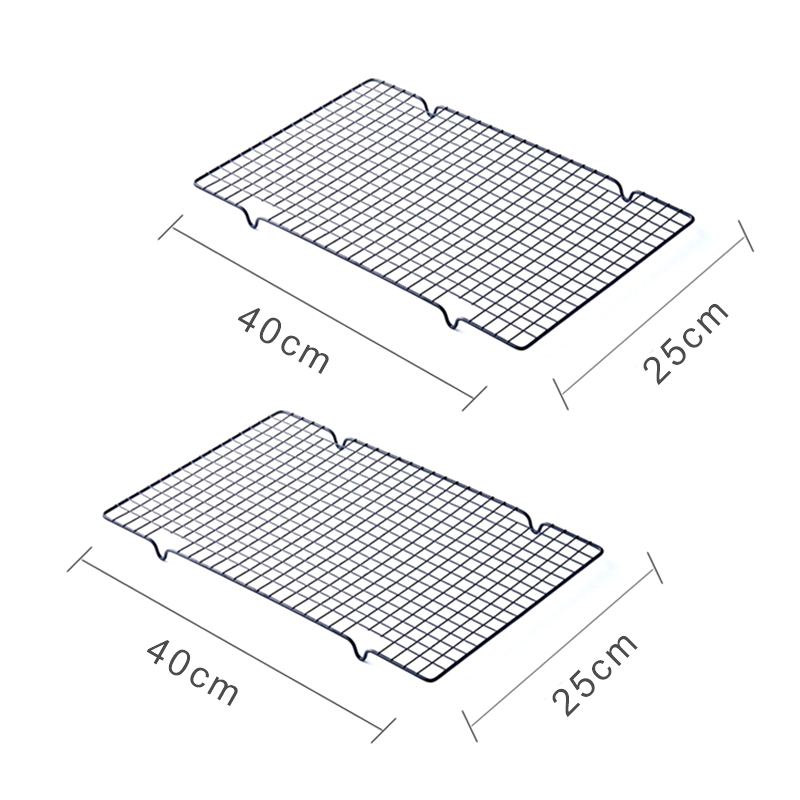 Rustfritt stål kjølestativ trådrist kake matstativ stekeovn trygt kjøkken baking pizza brød grillholder hylle zxh: Plomme