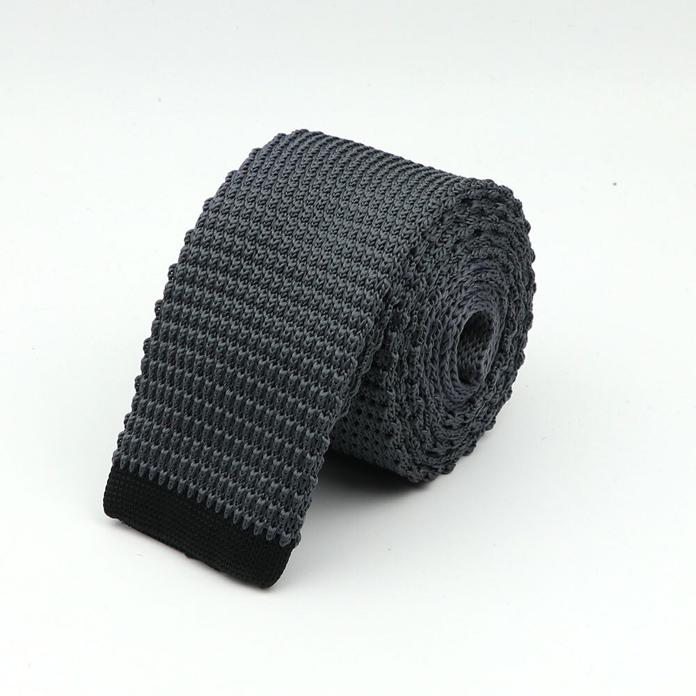 Corbata de punto para hombre, corbatas finas de tejido liso y colorido, estilo clásico, a la , para ocio