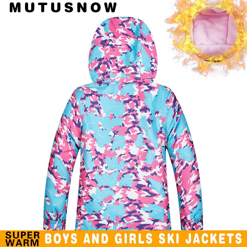 Ski jakke børn mærke børn vindtæt vandtæt sne og snowboard jakke vinter piger ski og snowboard jakke