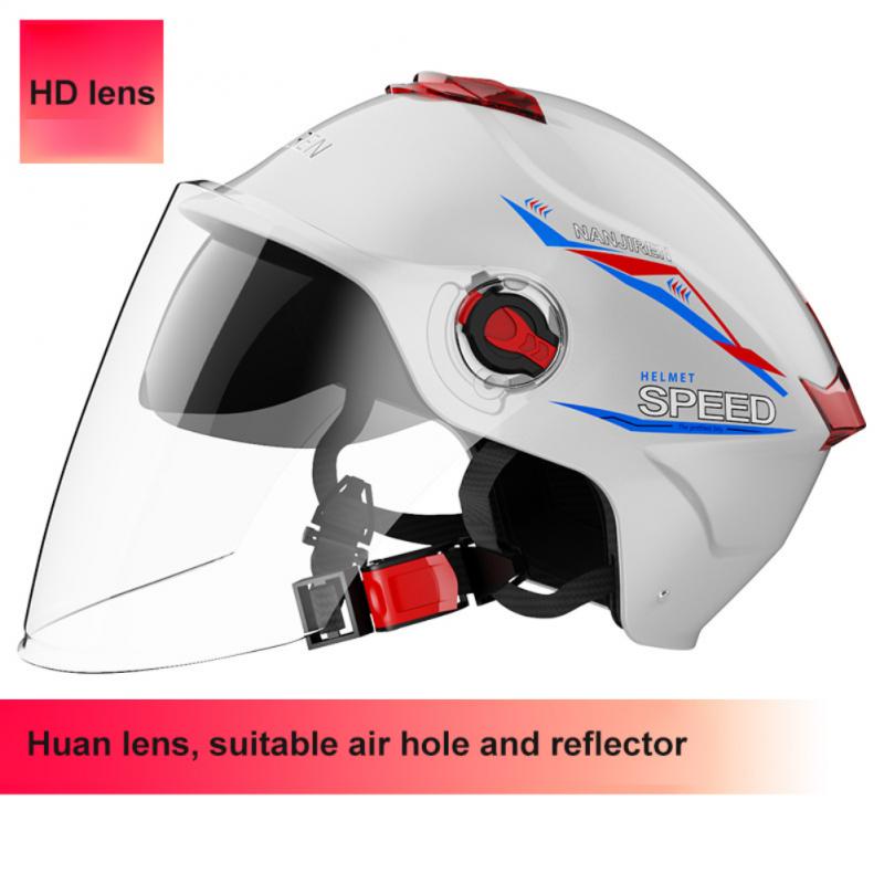 Helmet Electric Bicycle Universal Sun Protection Comfortable Four Seasons Universal Safety Half Helmet 4 Layers Of Protection: A1