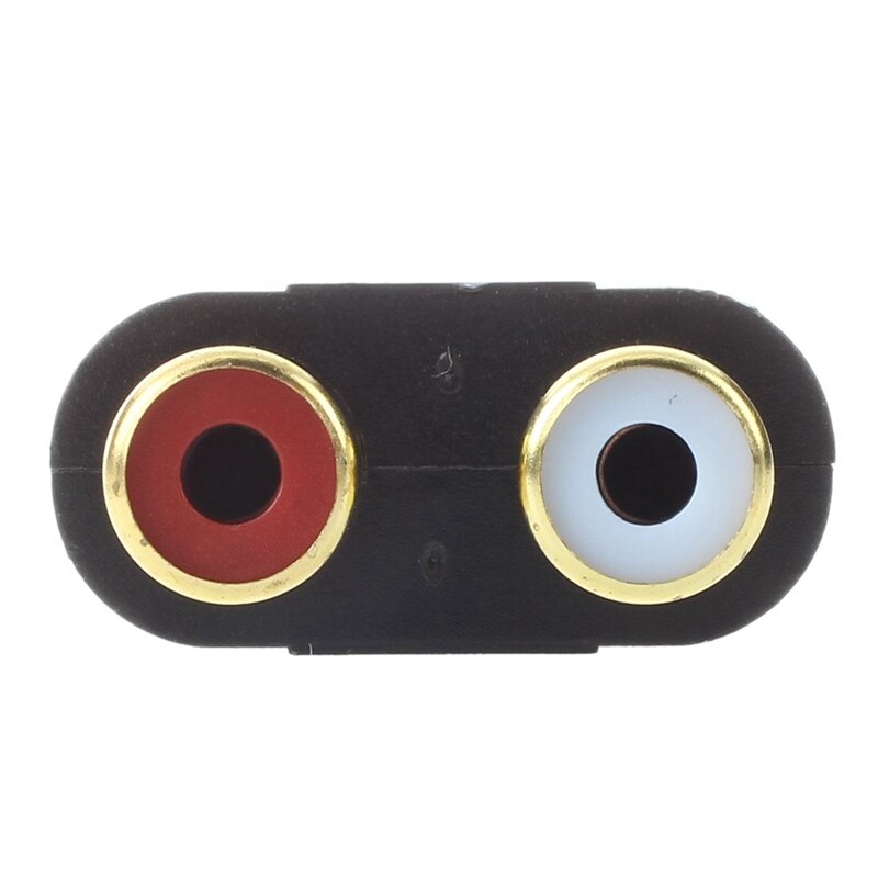 2x RCA Phono Female to 1x 3.5mm Male Jack o Adapter