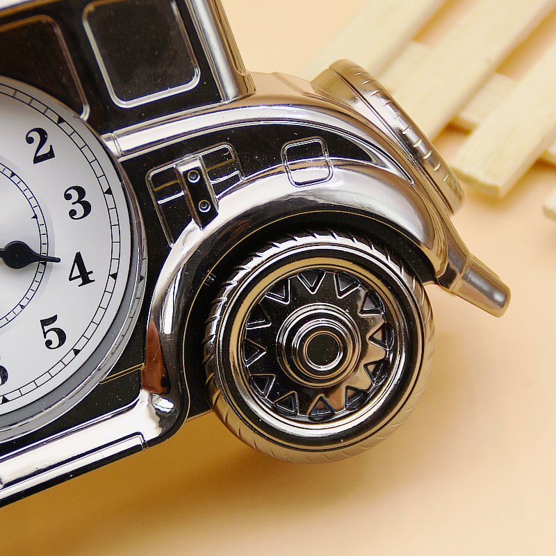Nouvelle Simulation créative classique voiture modèle réveil voiture forme horloge 3