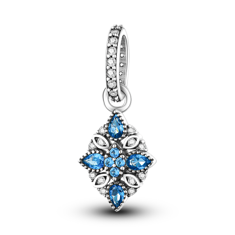 Hamsa-abalorios de mano de plata 925 auténtica, amuleto de mano de fátima con ojos azules de la suerte, compatible con pulsera Original, joyería: KTC063
